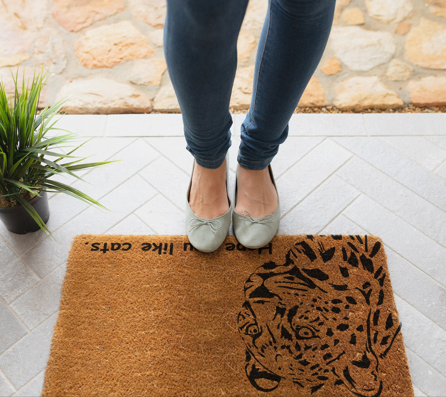 Hope You Like Cats Doormat, Cats Welcome Doormats, Cats Doormat, Housewarming Cats Gift Doormats, Welcome Cat Funny Doormats