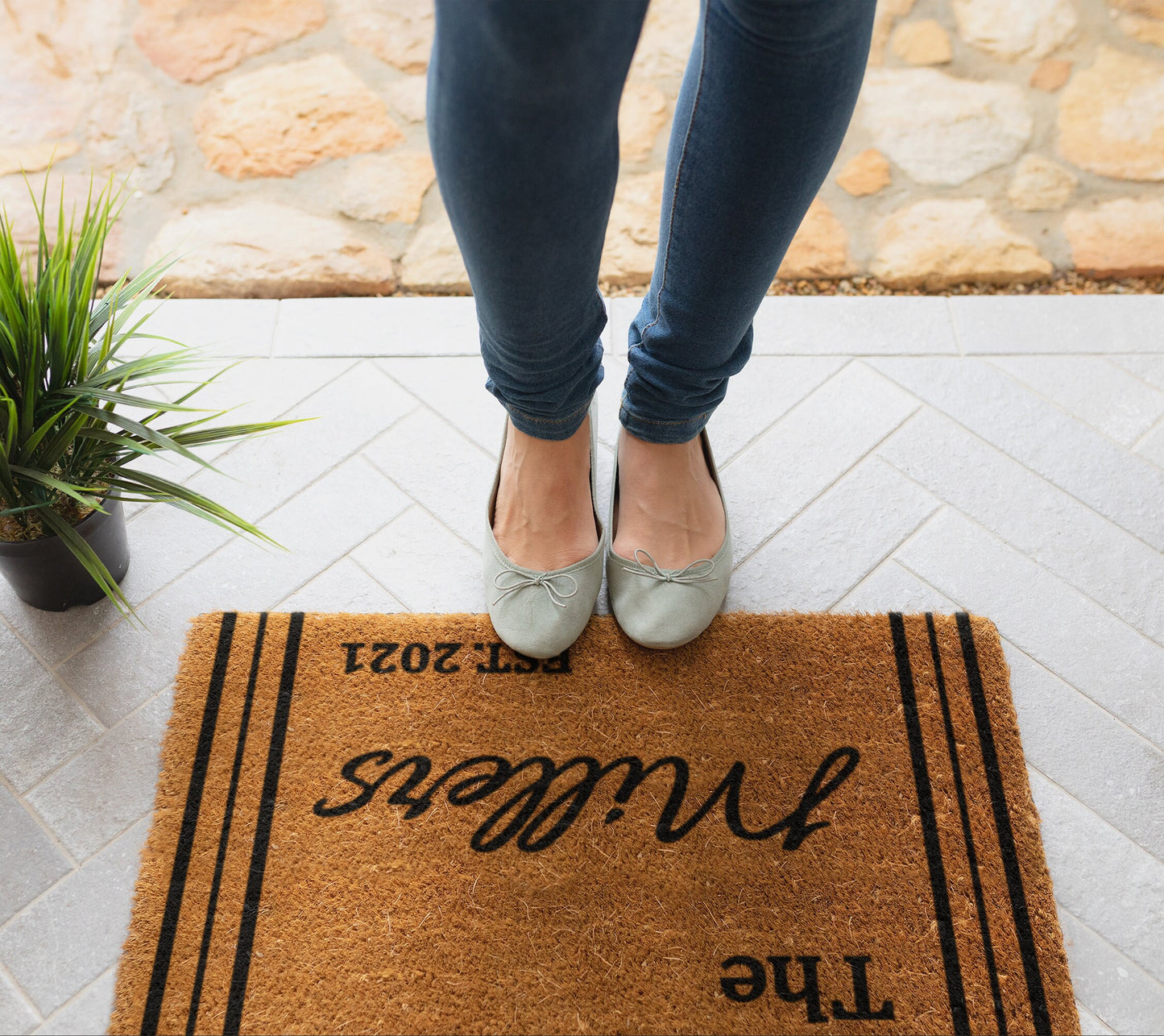 Family Name Doormat, Housewarming Gift, Personalized Doormat Family Name Mats, Welcome Home Family Name, Customized Door Mat