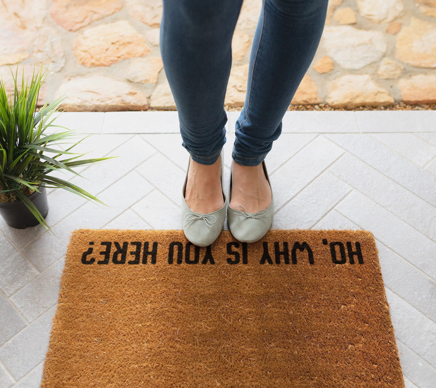 Welcome Why is You Here Doormats, Welcome Why is You Here Door Mat, Home Doormats, Funny Doormat, Funny Mats, Gift Doormats