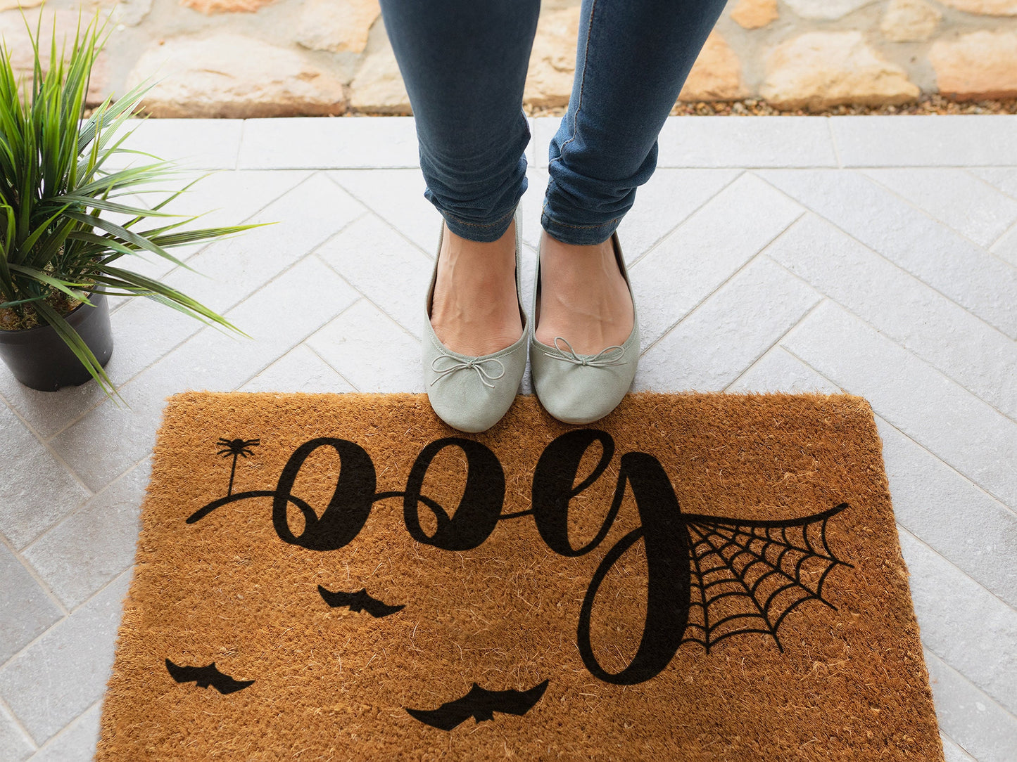 Halloween Boo Doormat, Boo Mat, Coir Door Mat, Welcome Mat, Front Door Mat, Out Door Mats, Funny Doormat, Fall Welcome Mats, Halloween Mats