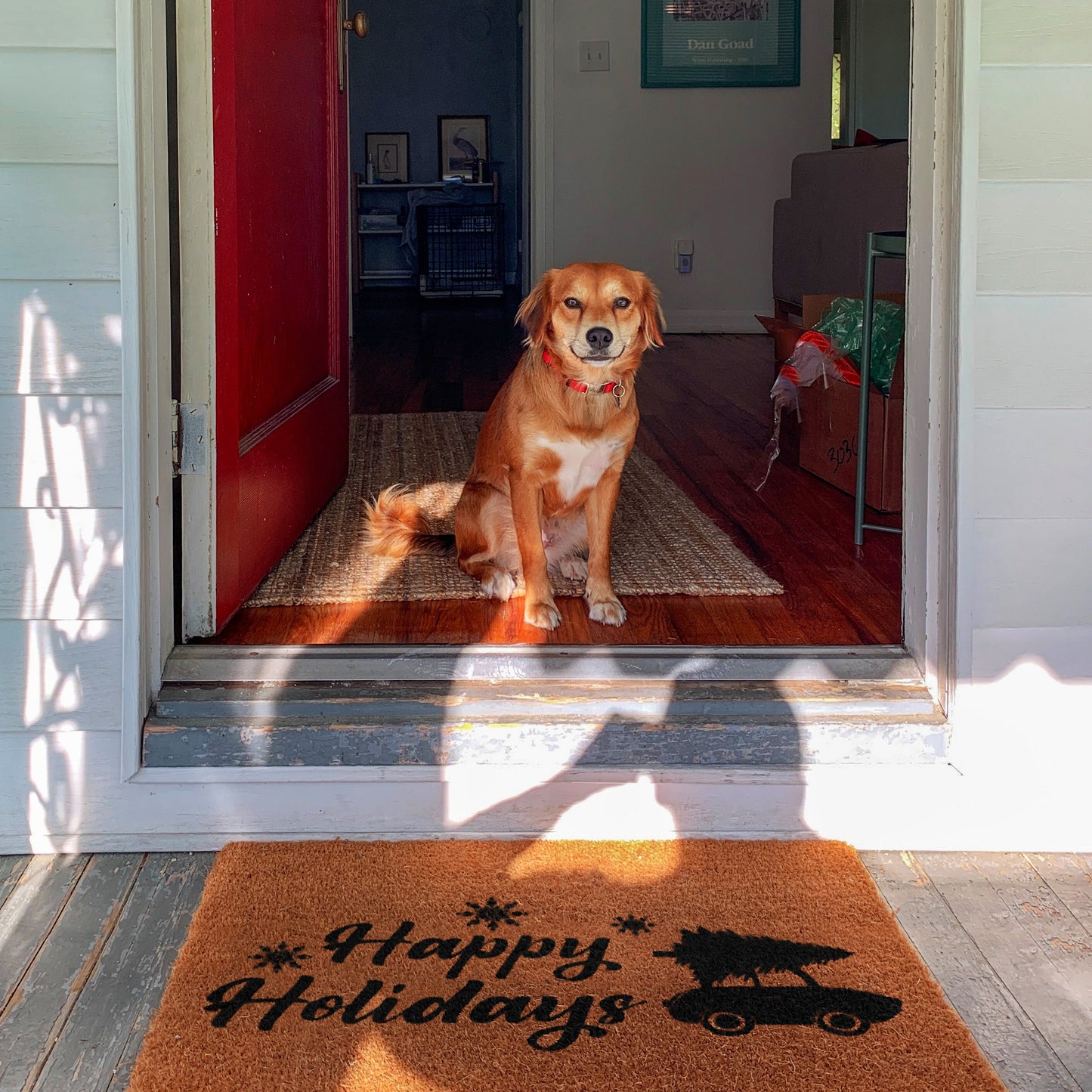 Christmas Doormat, Happy Holidays Coir Door Mat, Christmas Door Mat, Front Door Mat, Outdoor Mats, Funny Doormat, Welcome Mats, Coir Mats