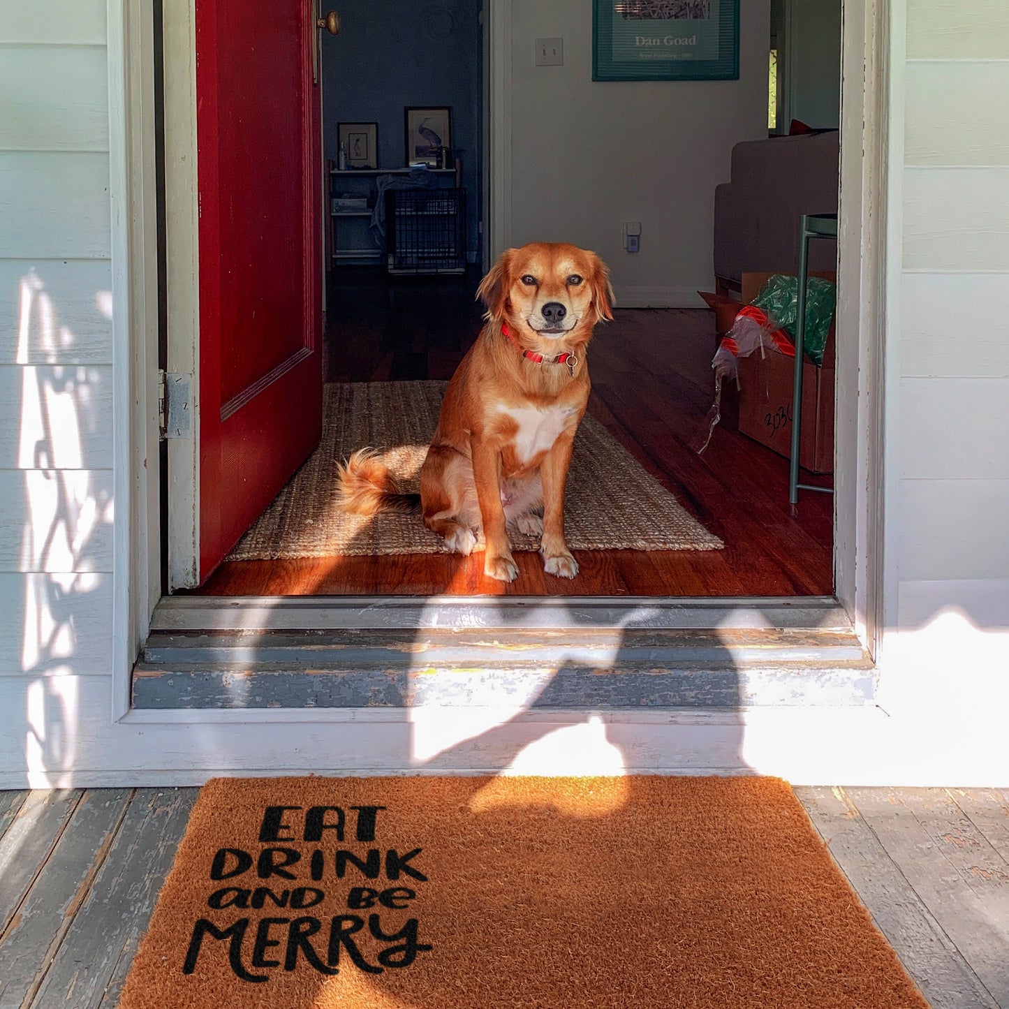 Christmas Doormats, Eat Drink and Be Merry Coir Door Mat, Front Door Mat, Funny Christmas Doormat, Welcome Mats, Coir Mats
