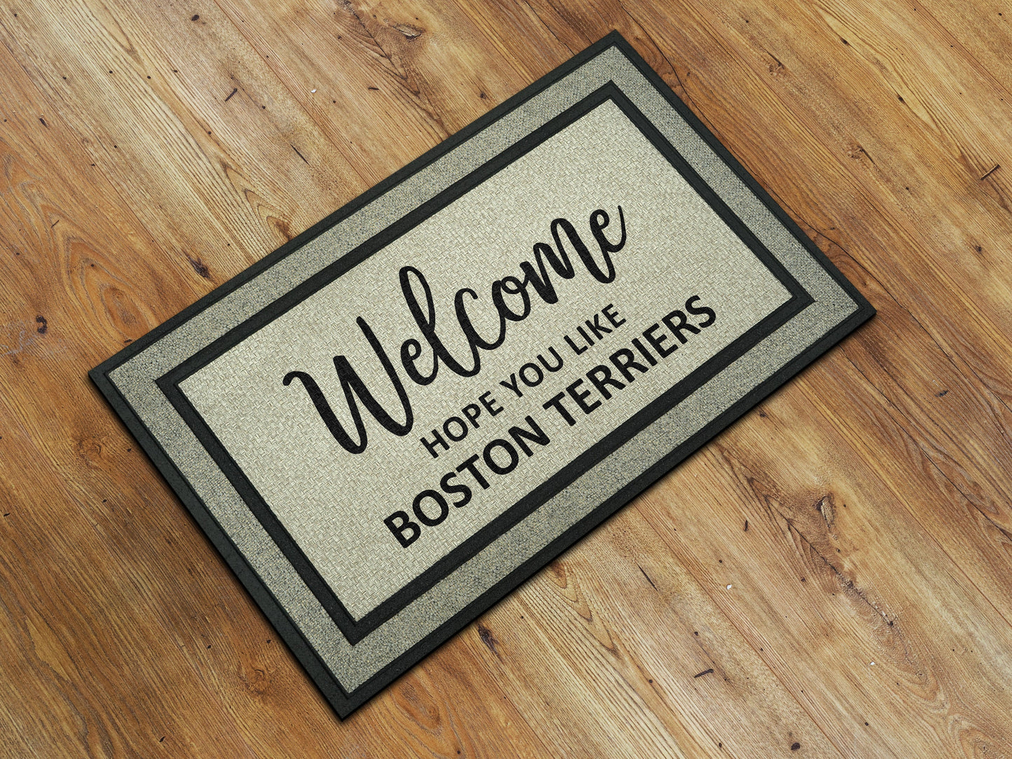 Boston Terriers Doormat, Boston Terrier Funny Dogs Door Mat, Boston Terriers Doormats, Funny Boston Terriers Rubber Mat, Welcome Mat