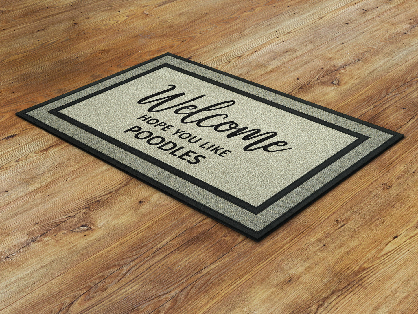 Poodles Doormat, Poodle Funny Dogs Door Mat, Poodles Doormats, Funny Poodles Dog Rubber Mat, Welcome Mat