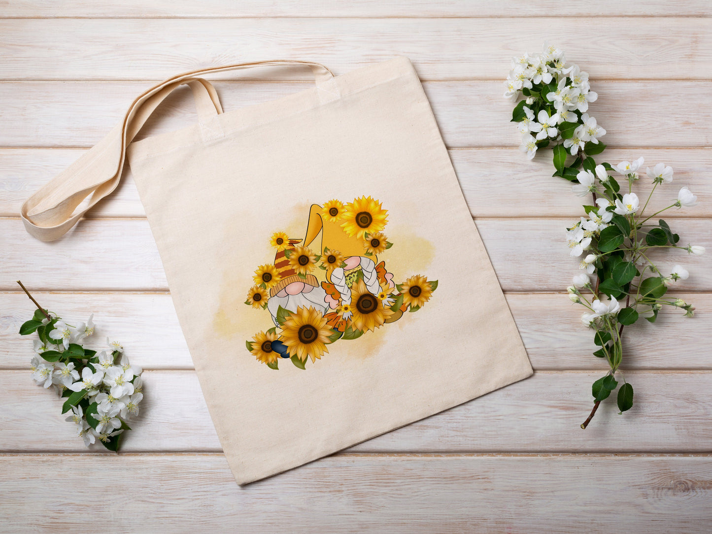 Sunflower Garden Cotton Canvas Tote Bag Sunflower Garden Cotton Canvas Tote Bags