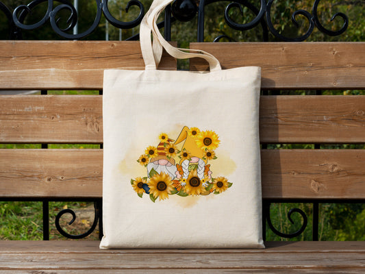 Sunflower Garden Cotton Canvas Tote Bag Sunflower Garden Cotton Canvas Tote Bags