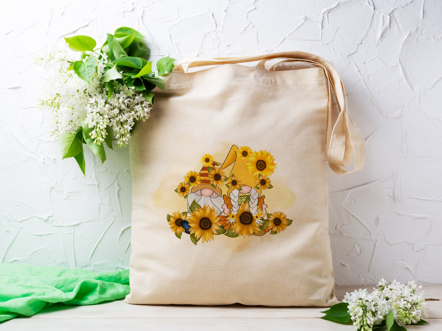 Sunflower Garden Cotton Canvas Tote Bag Sunflower Garden Cotton Canvas Tote Bags