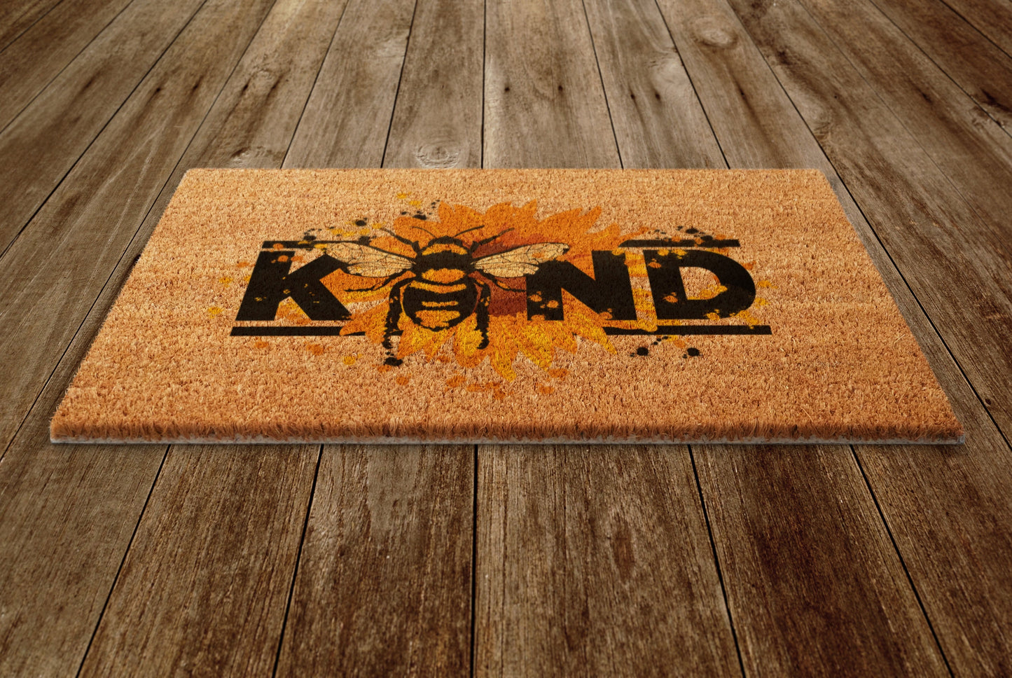 Be Kind Spring Door Mat, Spring Door Mats, Farmhouse Doormat, Bee Spring Doormats, Funny Doormat, Welcome Mats