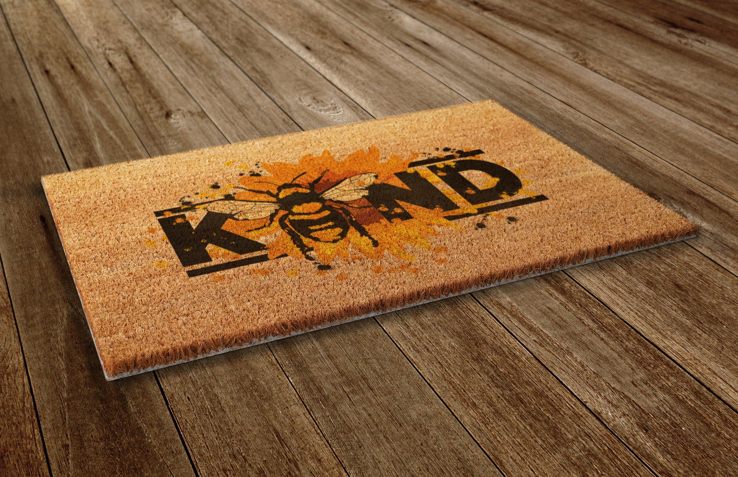 Be Kind Spring Door Mat, Spring Door Mats, Farmhouse Doormat, Bee Spring Doormats, Funny Doormat, Welcome Mats