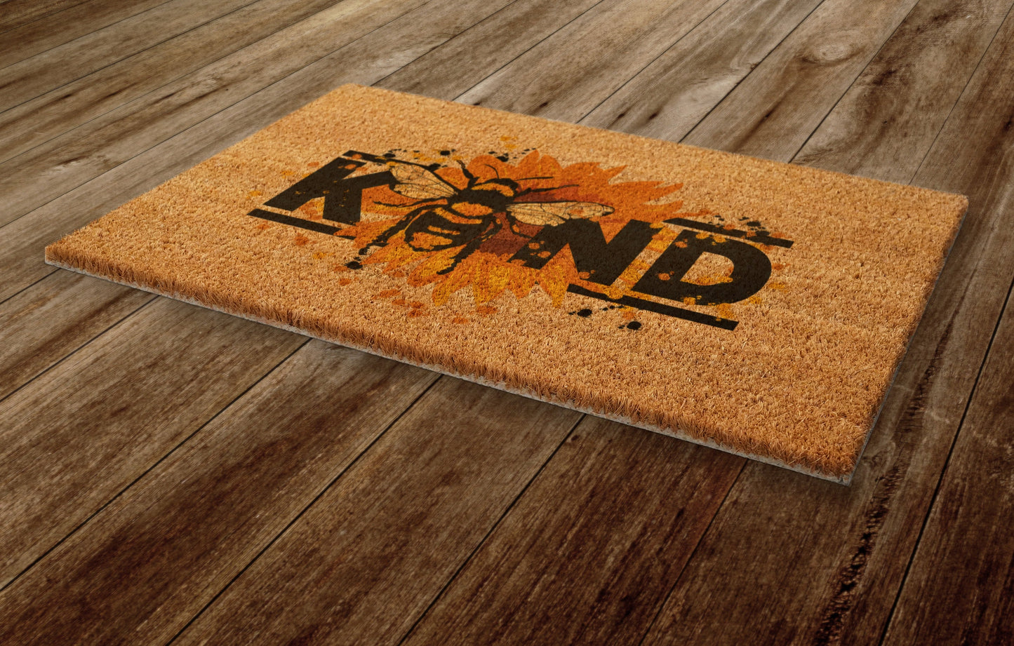 Be Kind Spring Door Mat, Spring Door Mats, Farmhouse Doormat, Bee Spring Doormats, Funny Doormat, Welcome Mats