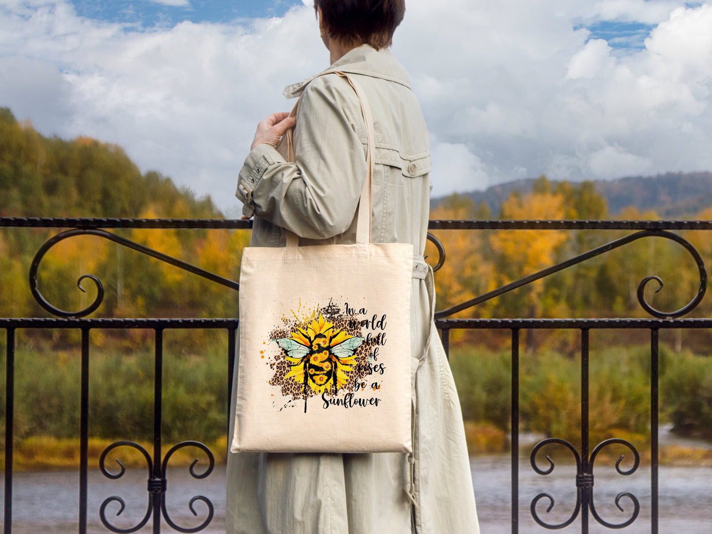 Bee Cotton Canvas Tote Bag Love Bee Cotton Canvas Tote Bags