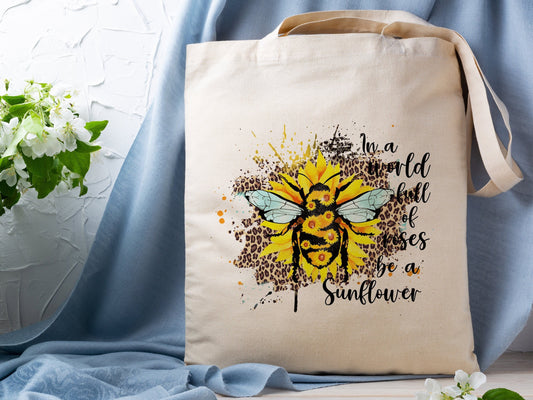 Bee Cotton Canvas Tote Bag Love Bee Cotton Canvas Tote Bags