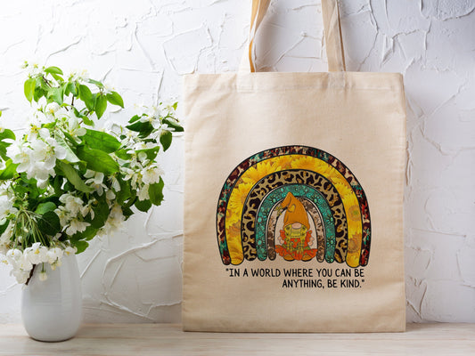 Be Kind Cotton Canvas Tote Bag Be Kind Cotton Canvas Tote Bags