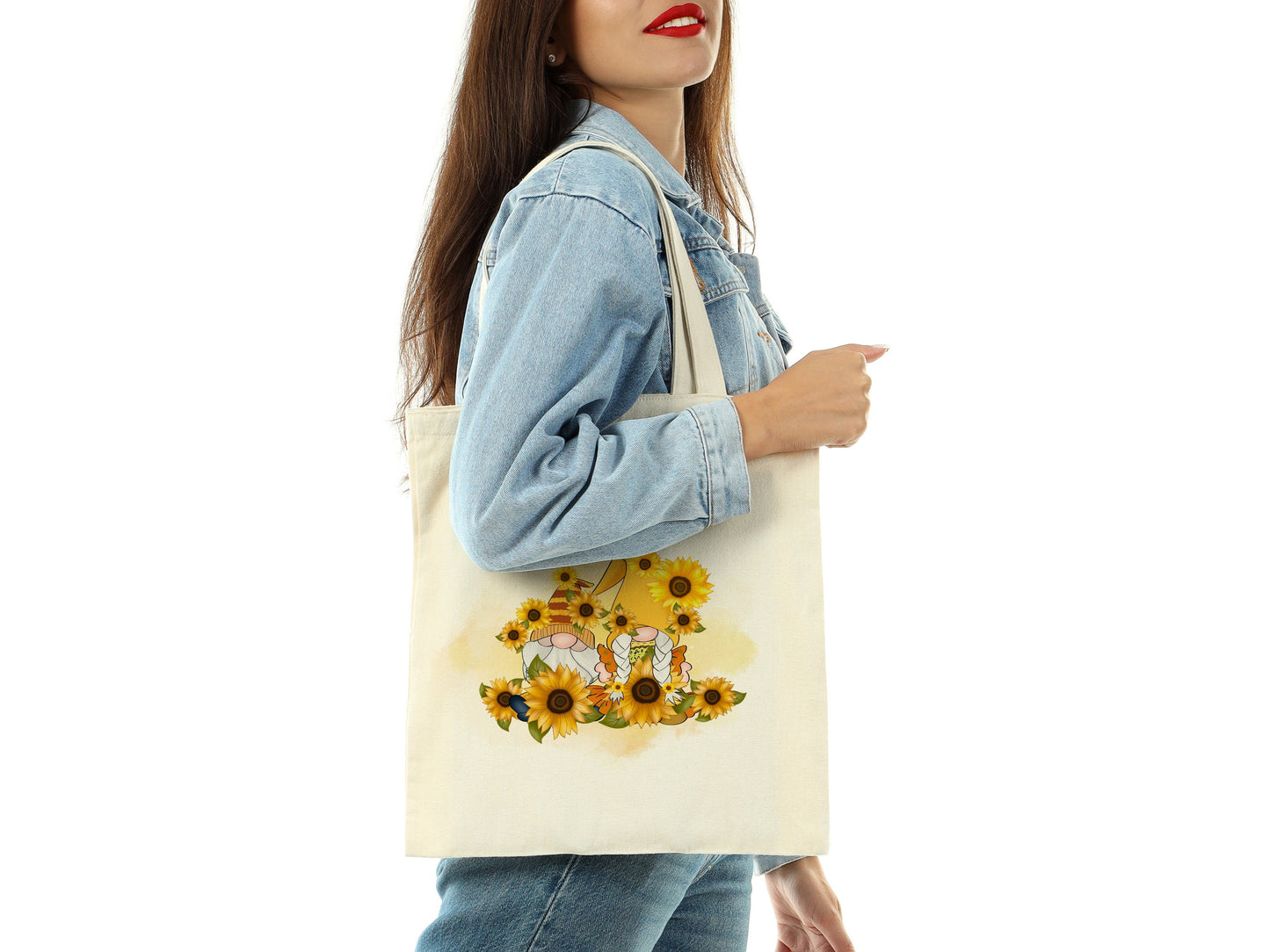 Sunflower Garden Cotton Canvas Tote Bag Sunflower Garden Cotton Canvas Tote Bags