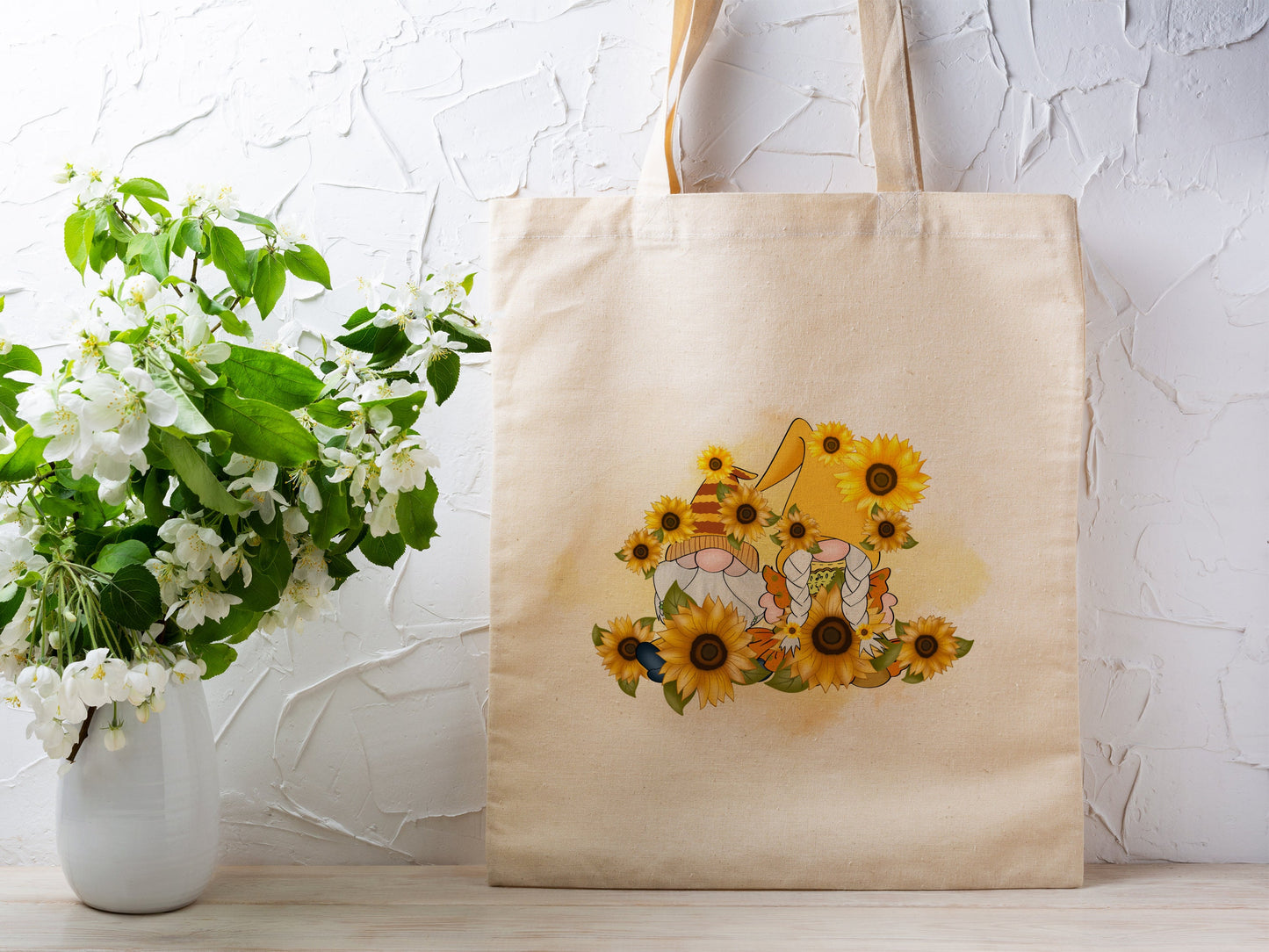 Sunflower Garden Cotton Canvas Tote Bag Sunflower Garden Cotton Canvas Tote Bags