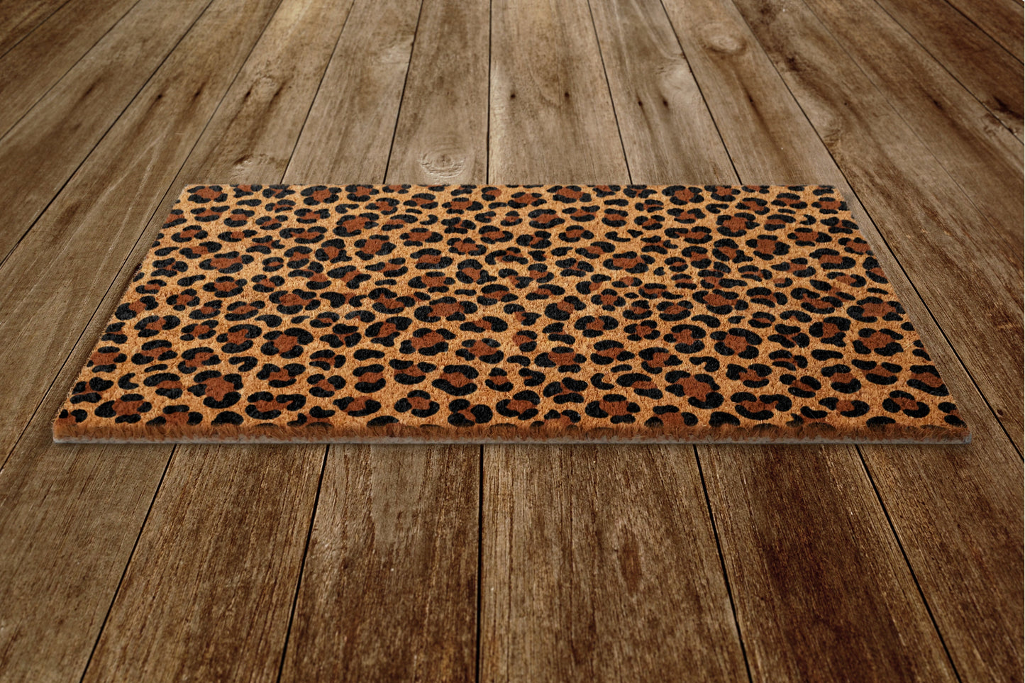 Leopard Pattern Welcome Door Mat, Leopard Welcome Coir Door Mats, Funny Doormat, Welcome Outdoor Mats