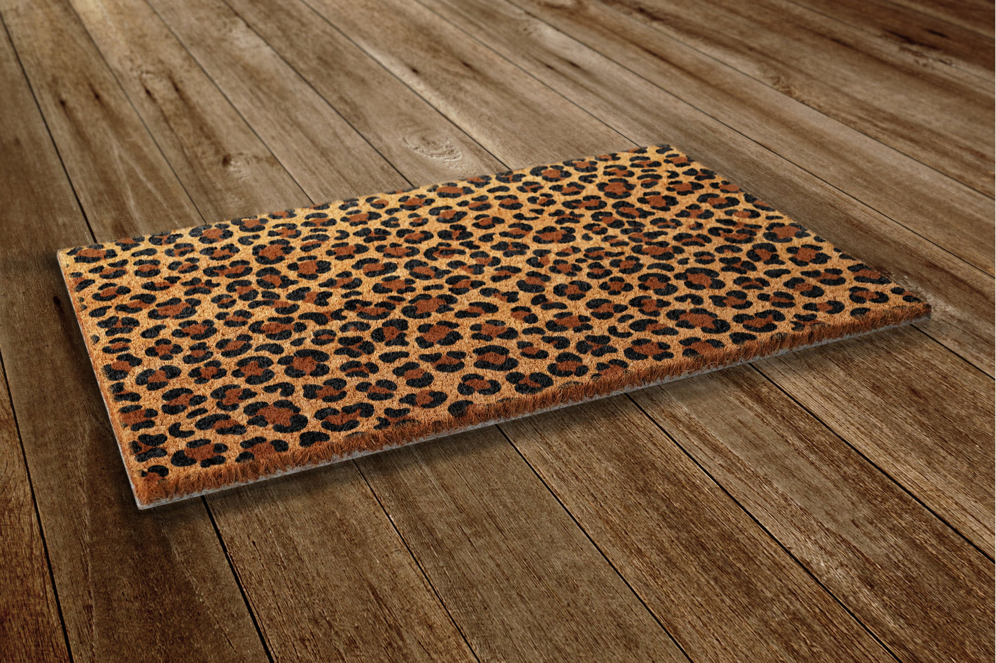 Leopard Pattern Welcome Door Mat, Leopard Welcome Coir Door Mats, Funny Doormat, Welcome Outdoor Mats