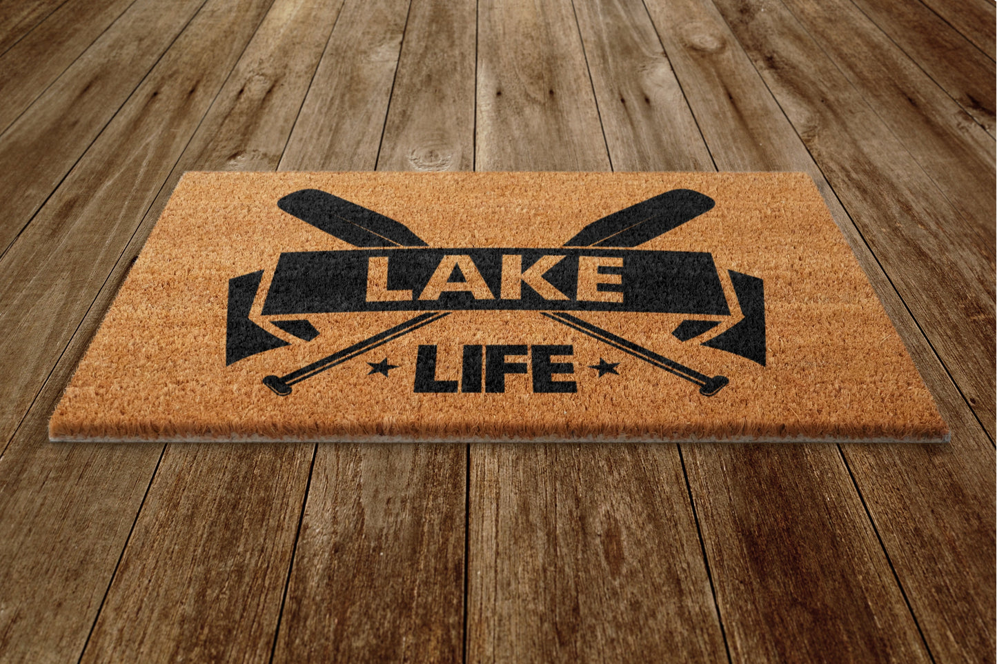 Lake Life Door Mat, On Lake Welcome Coir Door Mats, Funny Doormat, Welcome Outdoor Mat