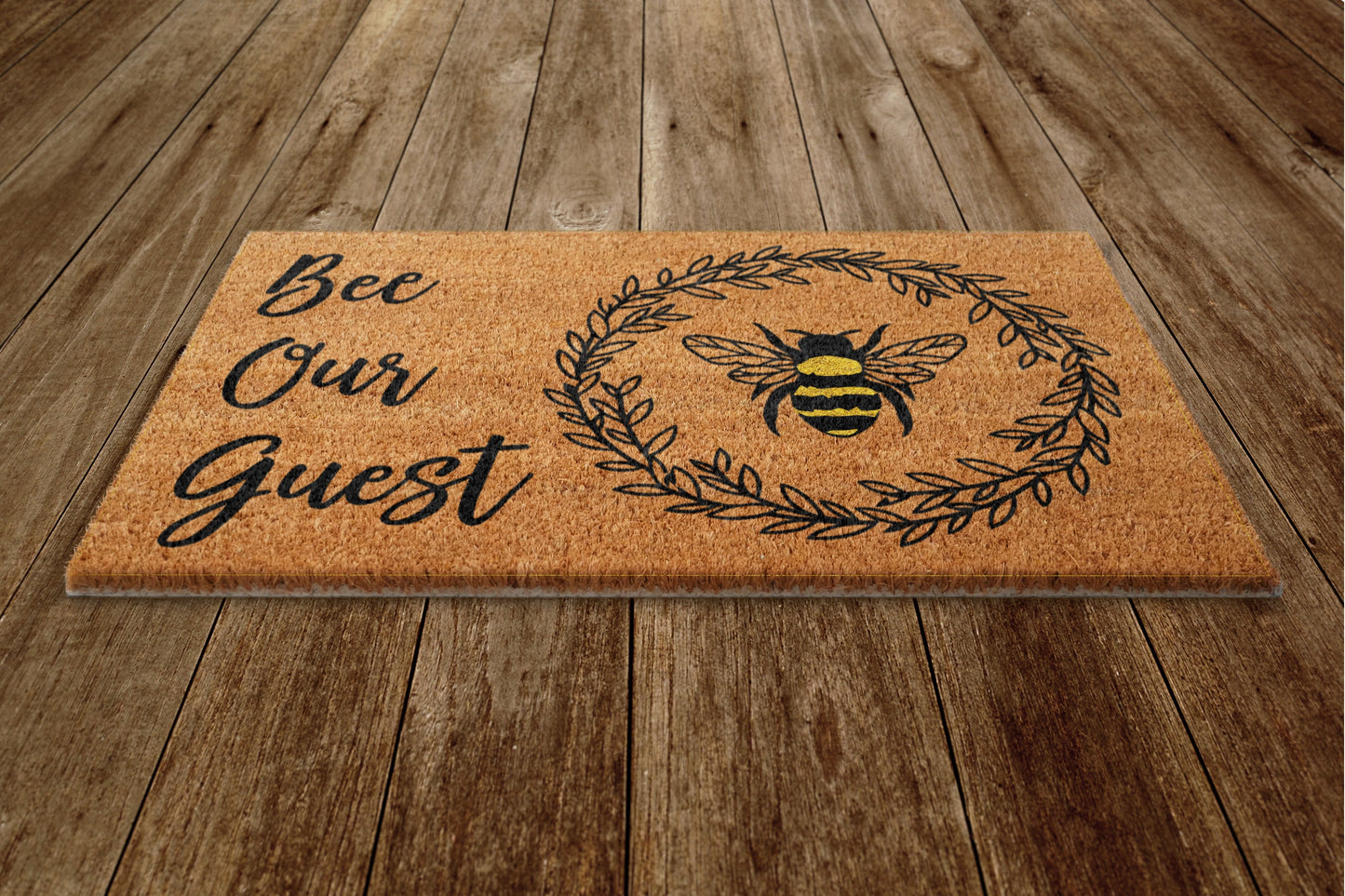 Bee Door Mat, Bee Spring Door Mats, Our Guest Funny Doormat, Welcome Mats