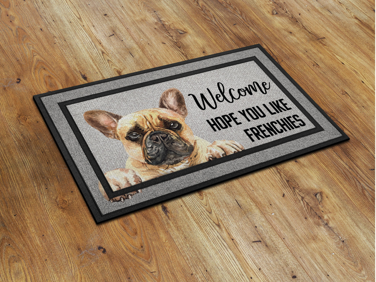 Frenchies Doormat, French Bulldogs Funny Dogs Door Mat, Frenchies Doormats, Funny French Bulldogs Dogs Rubber Mat, Welcome Mat