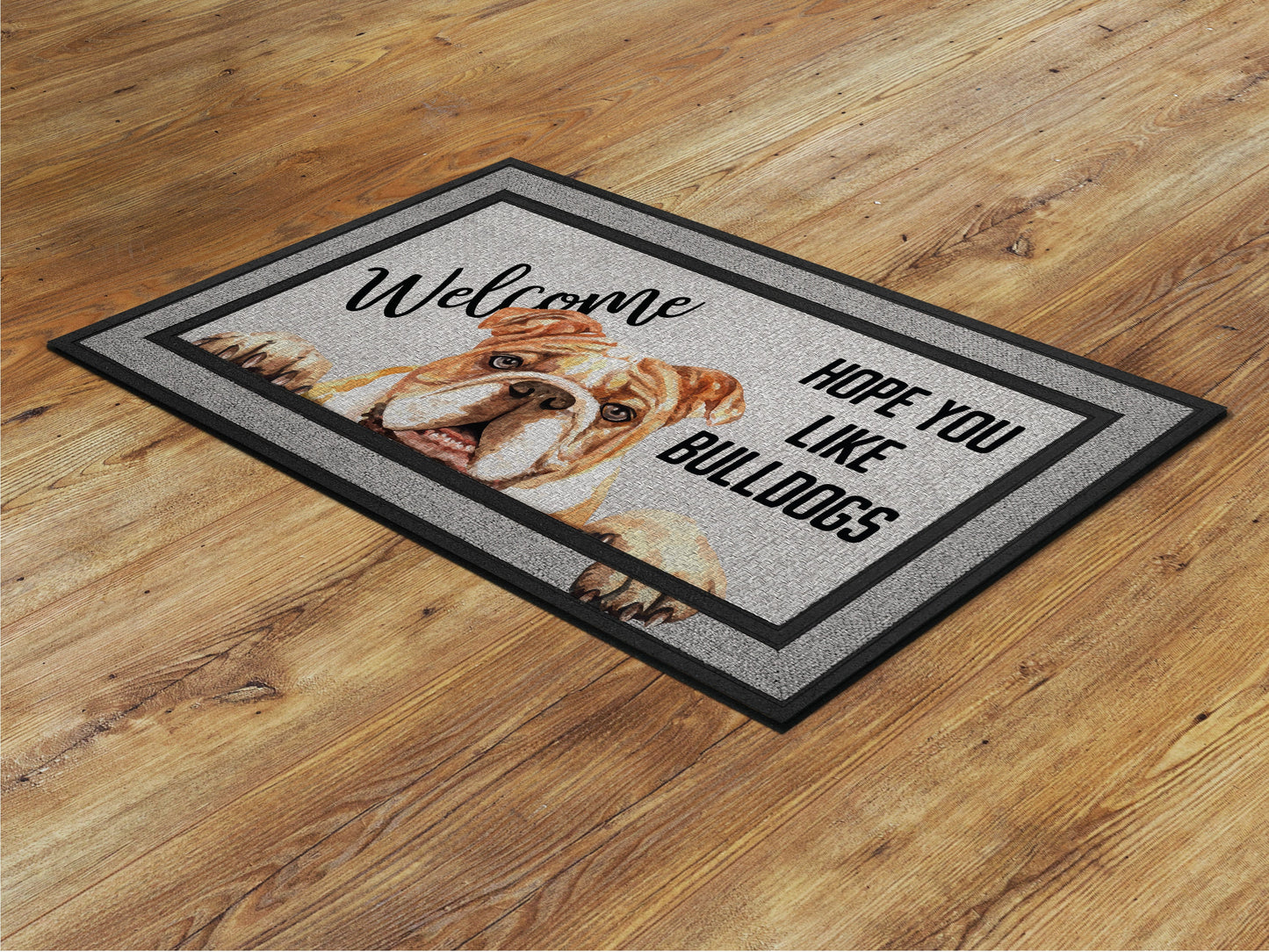 Bulldogs Doormat, Bulldogs Funny Dogs Door Mat, Bulldogs Doormats, Funny Bulldog Dogs Rubber Mat, Welcome Mat