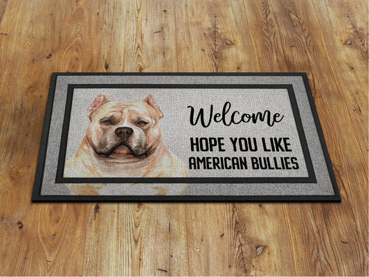 American Bullies Doormat, American Bullies Funny Dogs Door Mat, American Bullies Doormats, American Bullies Dogs Rubber Mat, Welcome Mat
