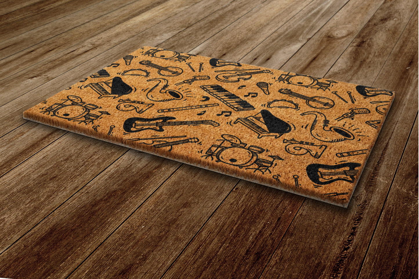 Music Instruments Door Mat, Spring Door Mats, Funny Doormat, Welcome Mats
