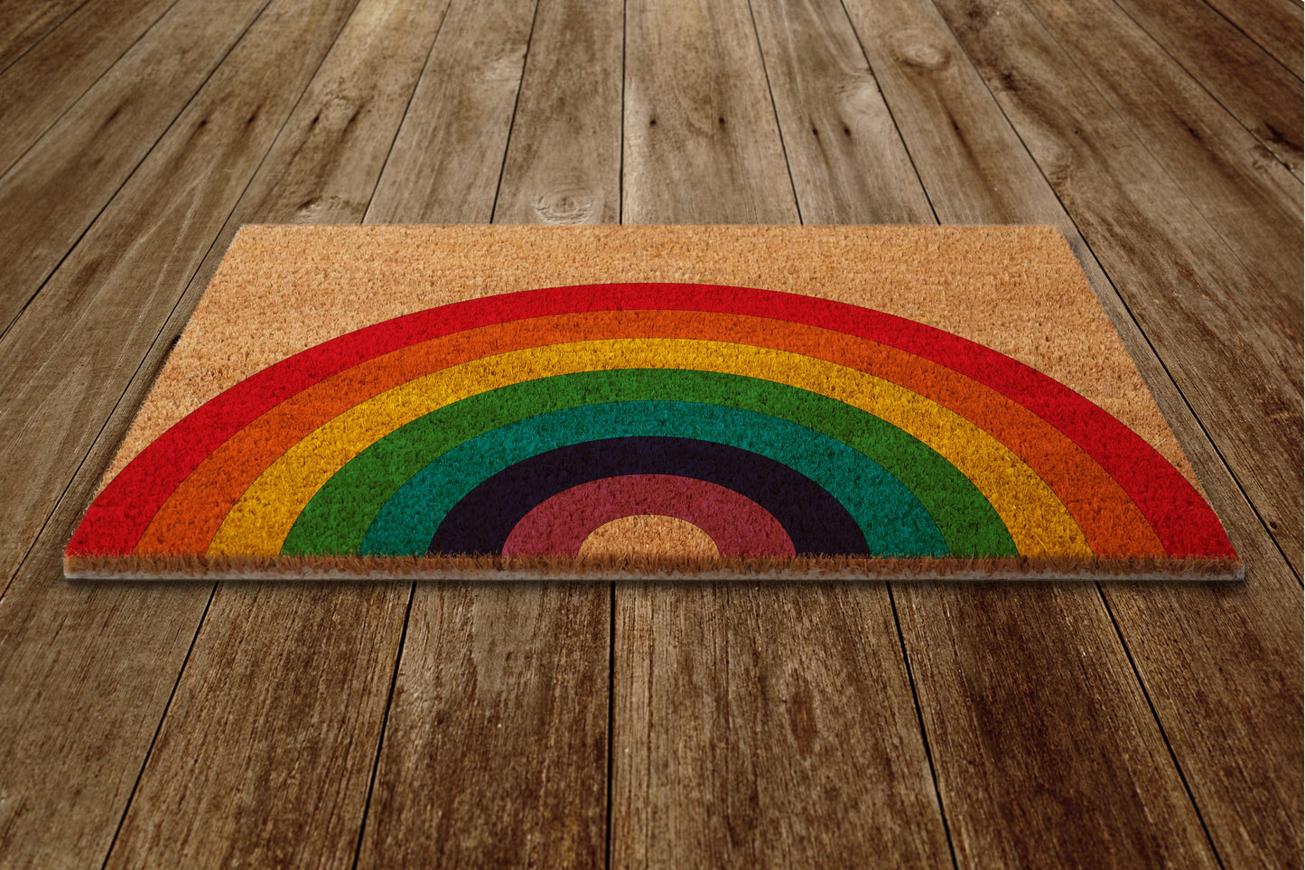 Rainbow Door Mat, Rainbow Coir Door Mats, Funny Doormat, Welcome Rainbow Outdoor Mat