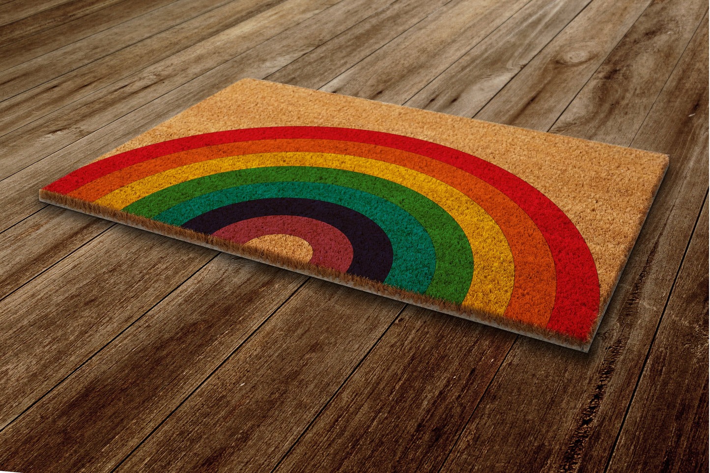 Rainbow Door Mat, Rainbow Coir Door Mats, Funny Doormat, Welcome Rainbow Outdoor Mat
