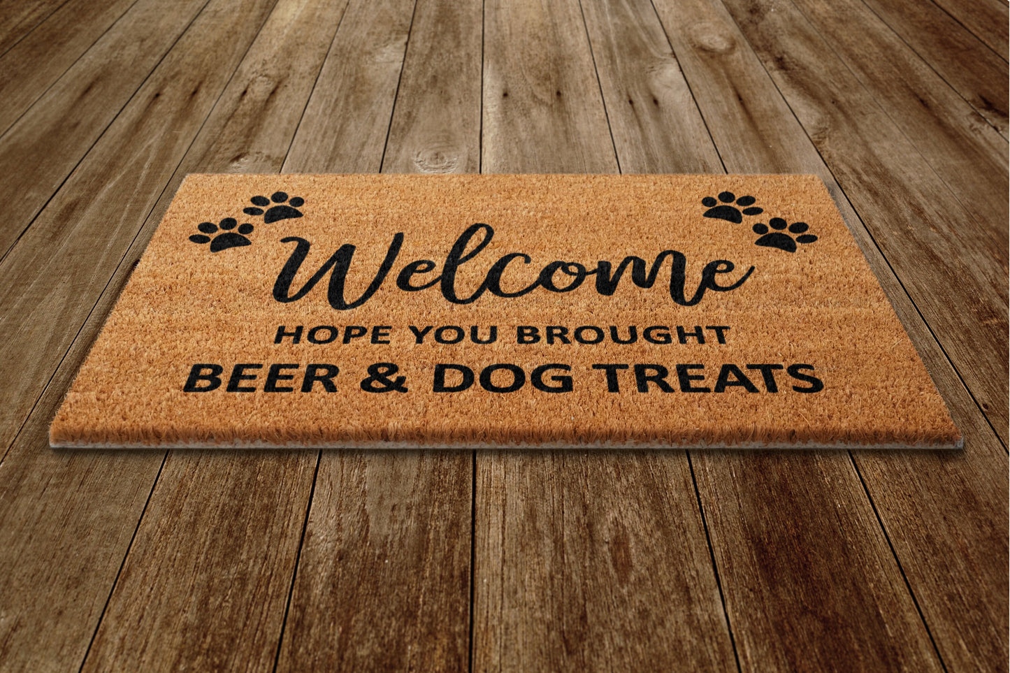 Beer and Dog Treats Mat, Beer Door Mats, Funny Doormat, Welcome Mats