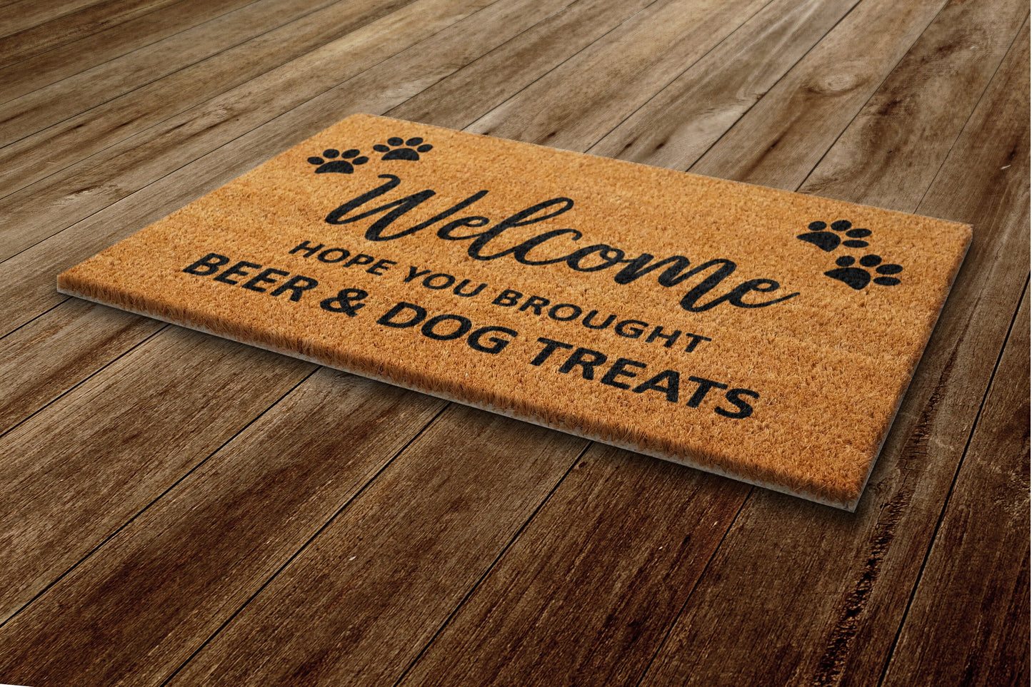 Beer and Dog Treats Mat, Beer Door Mats, Funny Doormat, Welcome Mats