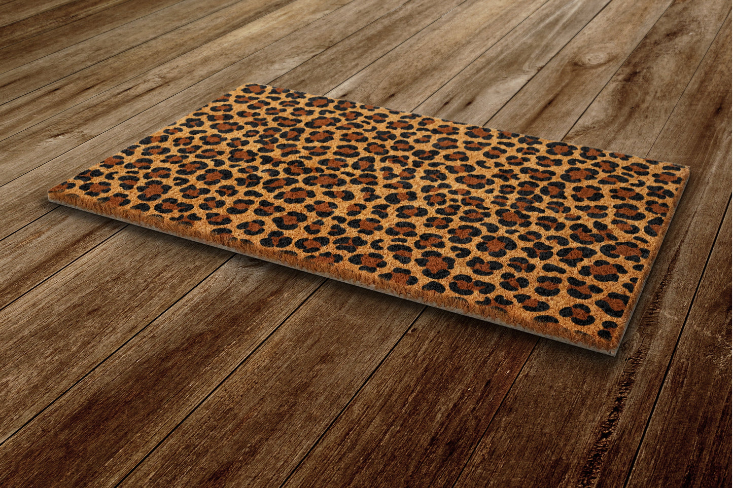 Leopard Pattern Welcome Door Mat, Leopard Welcome Coir Door Mats, Funny Doormat, Welcome Outdoor Mats