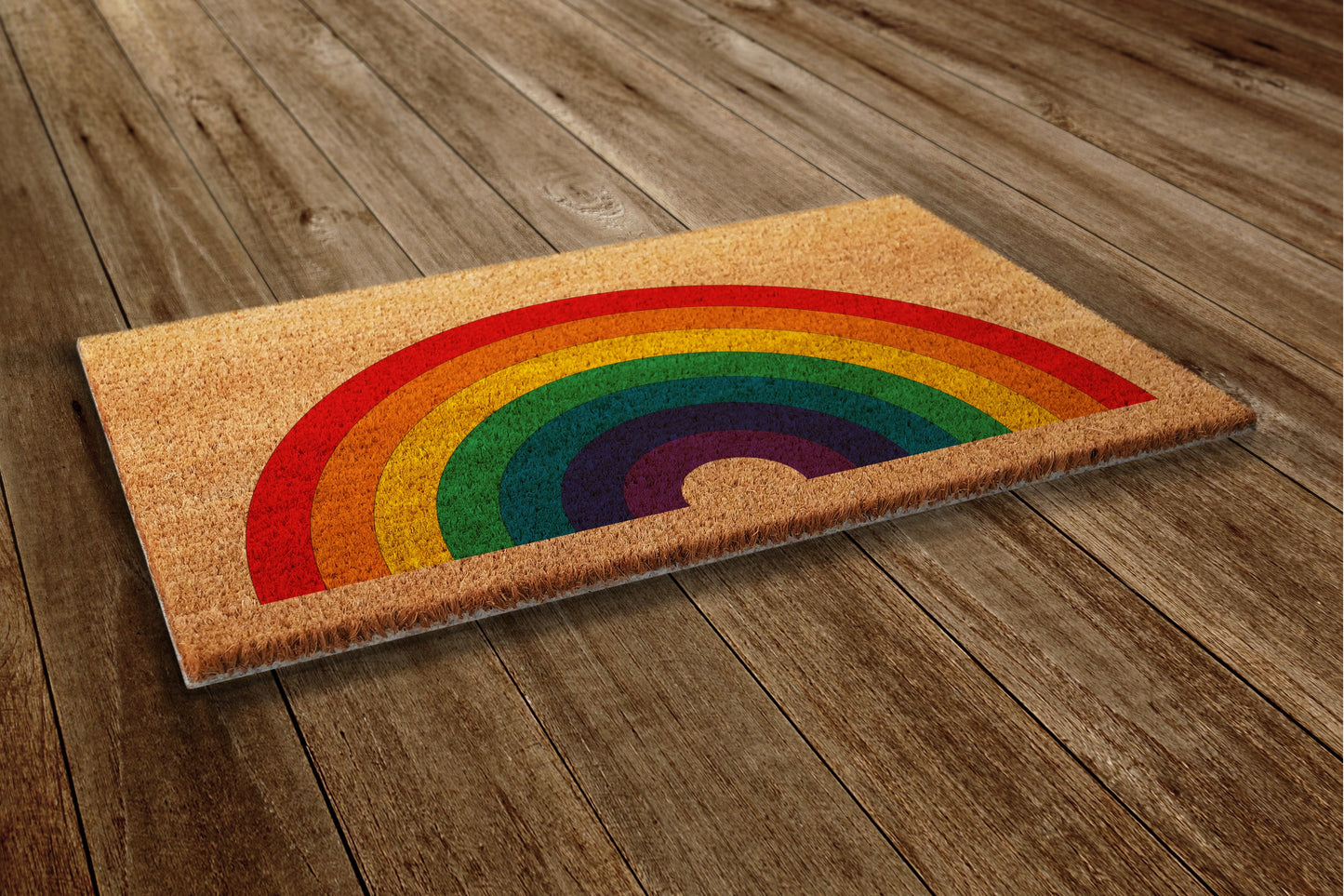 Rainbow Door Mat, Rainbow Welcome Coir Door Mats, Funny Doormat, Welcome Outdoor Mat