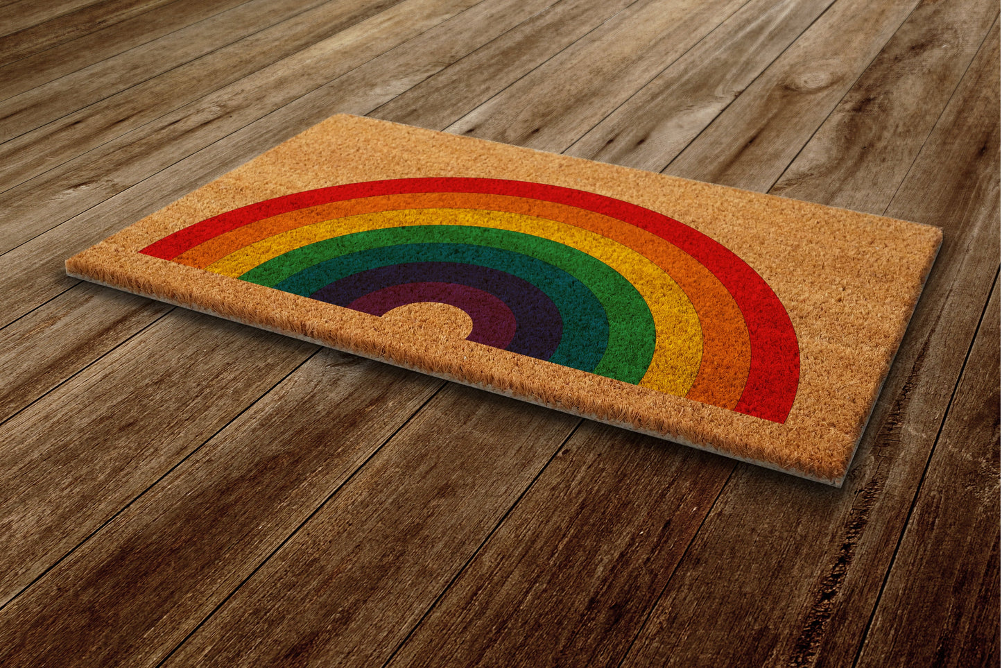 Rainbow Door Mat, Rainbow Welcome Coir Door Mats, Funny Doormat, Welcome Outdoor Mat
