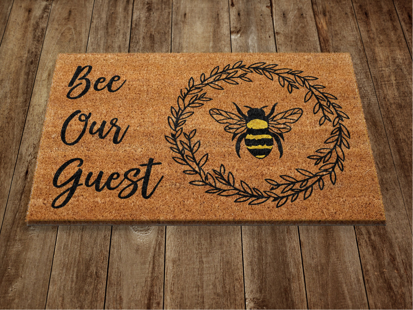 Bee Door Mat, Bee Spring Door Mats, Our Guest Funny Doormat, Welcome Mats