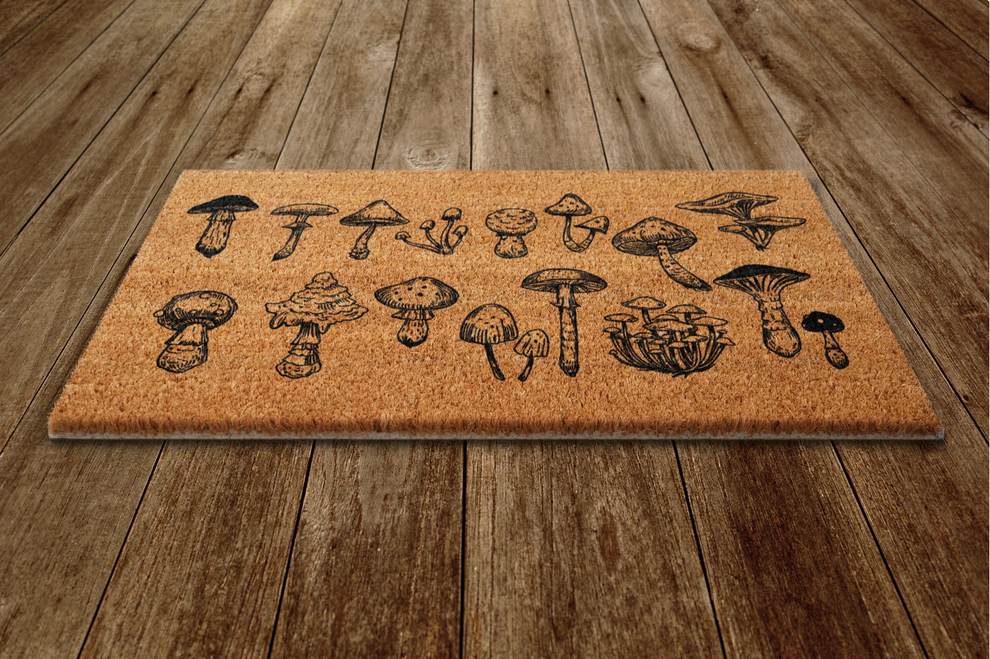 Mushrooms Door Mat, All Mushrooms Welcome Coir Door Mats, Funny Doormat, Welcome Outdoor Mat