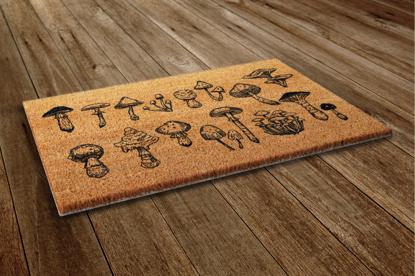 Mushrooms Door Mat, All Mushrooms Welcome Coir Door Mats, Funny Doormat, Welcome Outdoor Mat