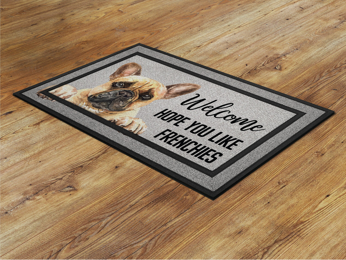 Frenchies Doormat, French Bulldogs Funny Dogs Door Mat, Frenchies Doormats, Funny French Bulldogs Dogs Rubber Mat, Welcome Mat