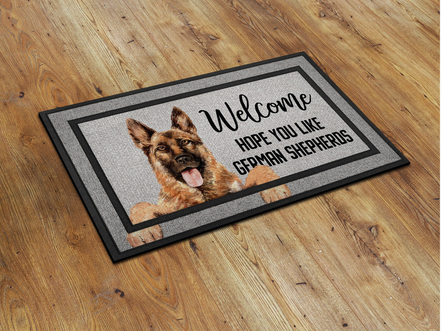 German Shepherds Doormat, German Shepherds Funny Dogs Door Mat, Doormats, Funny German Shepherds Dogs Rubber Mat, Welcome Mat