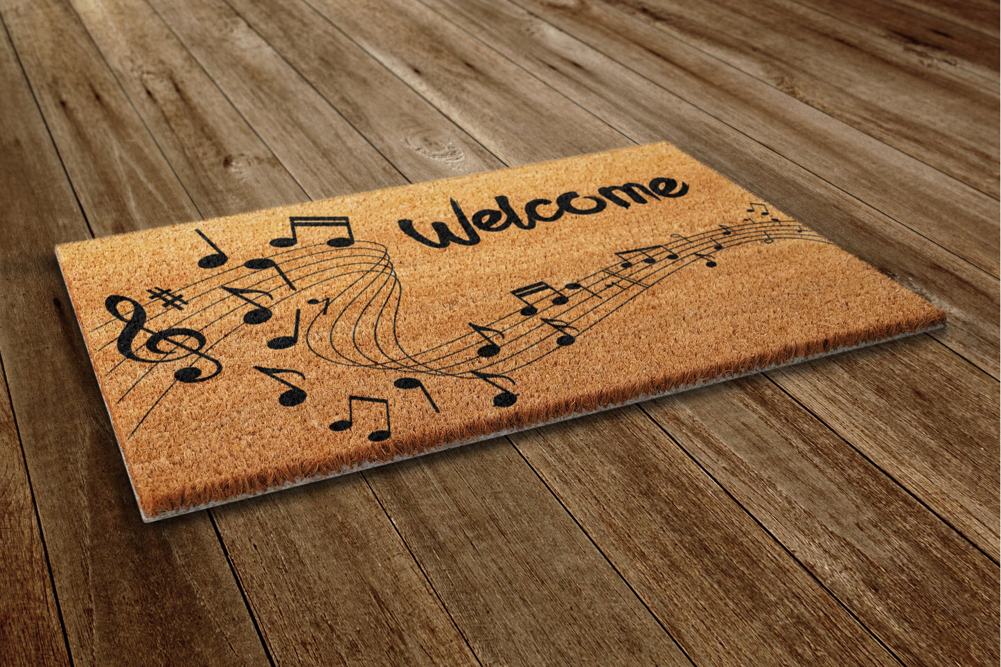 Music Notes Door Mat, Music Welcome Door Mat, Funny Doormat, Welcome Outdoor Coir Mats Gift Doormat Housewarming Gift
