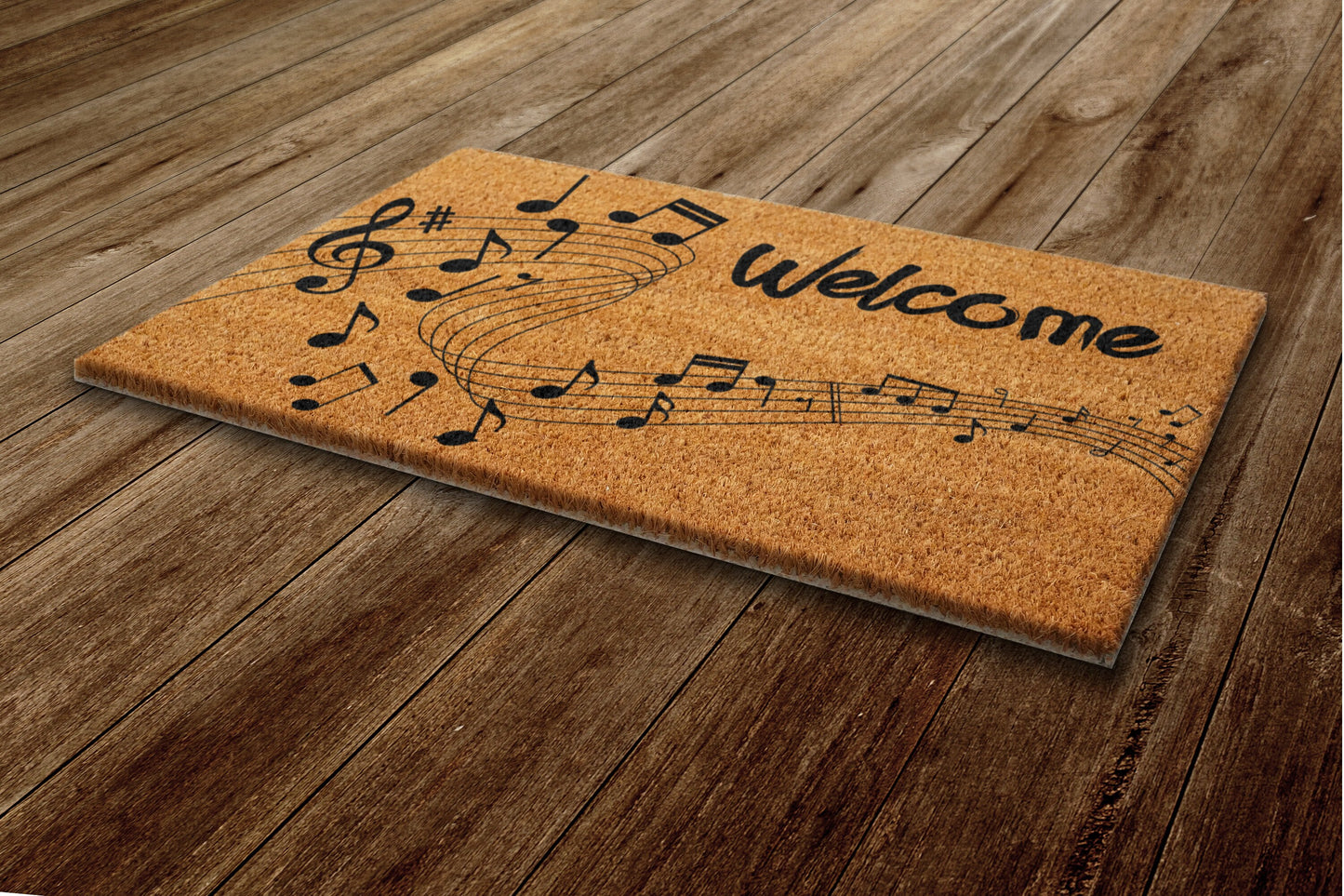 Music Notes Door Mat, Music Welcome Door Mat, Funny Doormat, Welcome Outdoor Coir Mats Gift Doormat Housewarming Gift