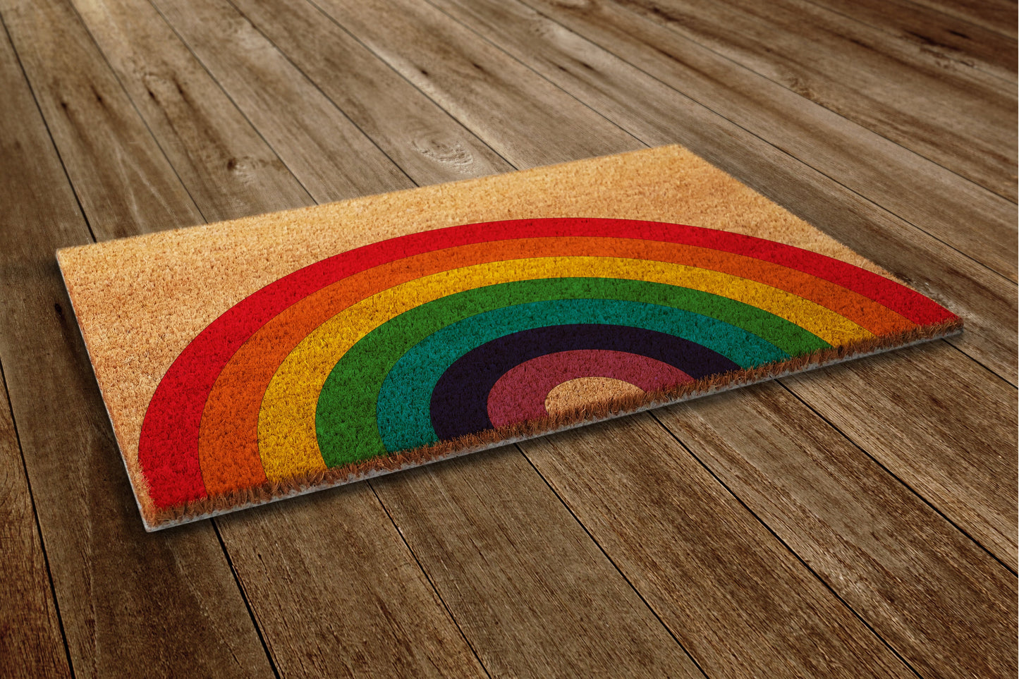 Rainbow Door Mat, Rainbow Coir Door Mats, Funny Doormat, Welcome Rainbow Outdoor Mat