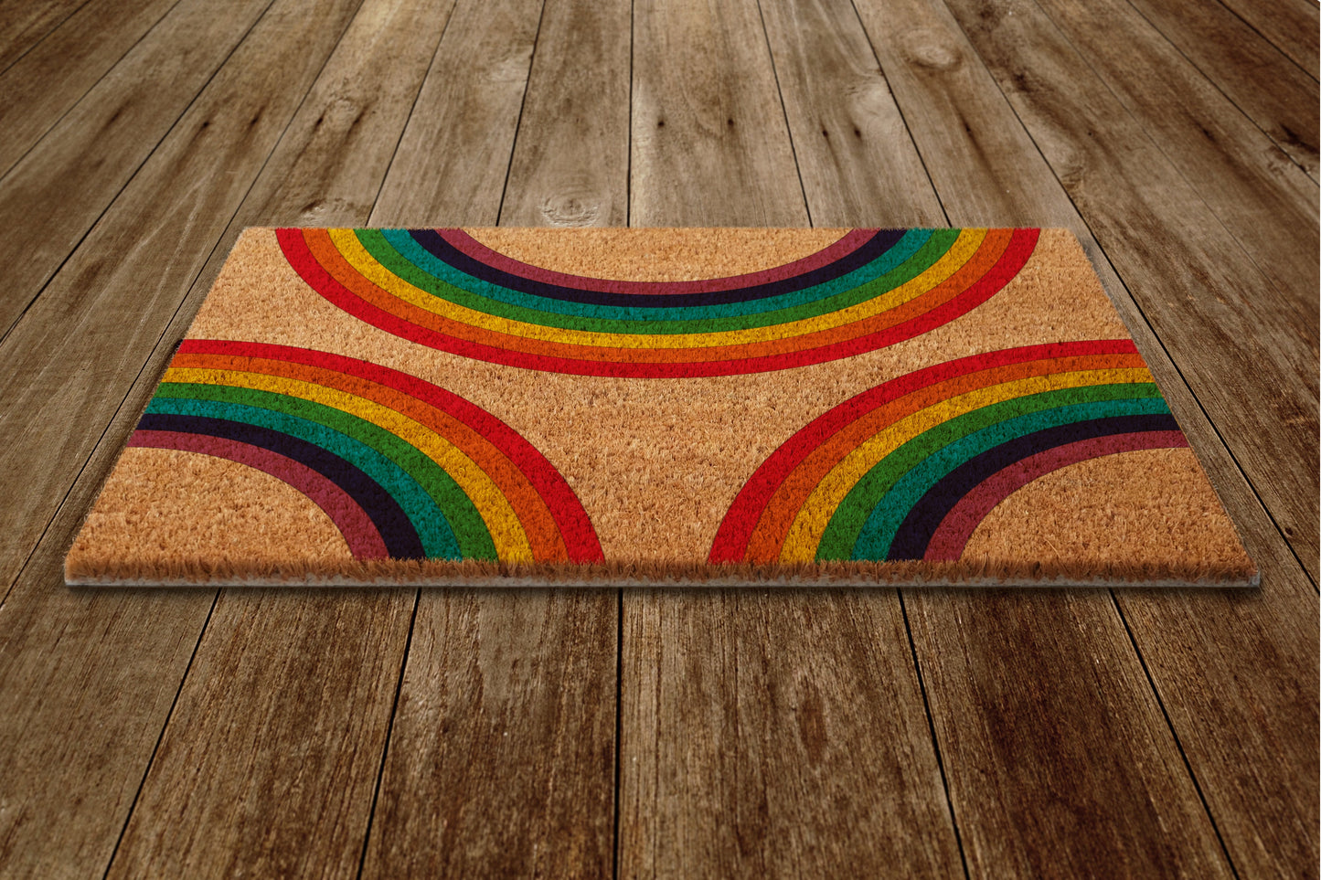 Rainbow Everywhere Door Mat, Rainbow Coir Door Mats, Couples Funny Rainbow Doormat, Welcome Rainbow Outdoor Mat