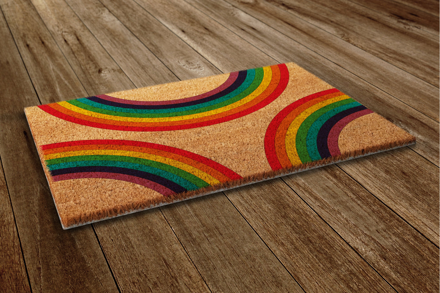 Rainbow Everywhere Door Mat, Rainbow Coir Door Mats, Couples Funny Rainbow Doormat, Welcome Rainbow Outdoor Mat