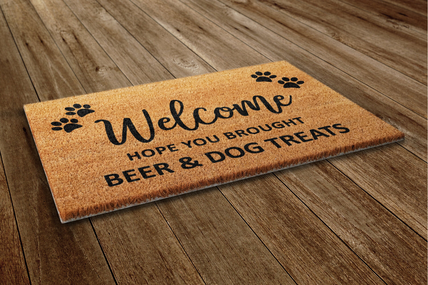 Beer and Dog Treats Mat, Beer Door Mats, Funny Doormat, Welcome Mats
