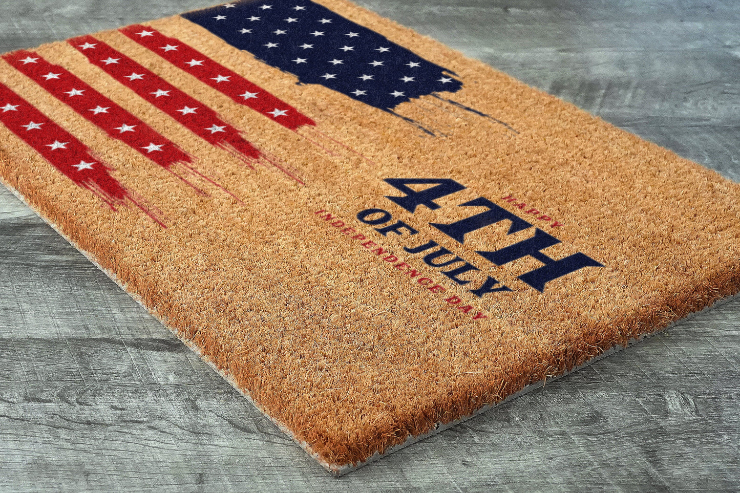 USA Flag 4th of July Door Mat, Patriotic Door Mats, Funny Doormat, Welcome Mats