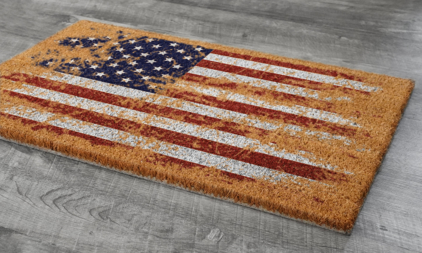 USA Flag Patriotic Door Mats, Funny Doormat, USA Flag Welcome Mats