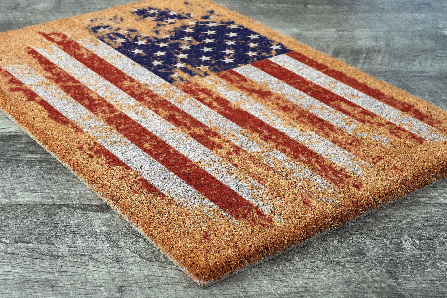 USA Flag Patriotic Door Mats, Funny Doormat, USA Flag Welcome Mats