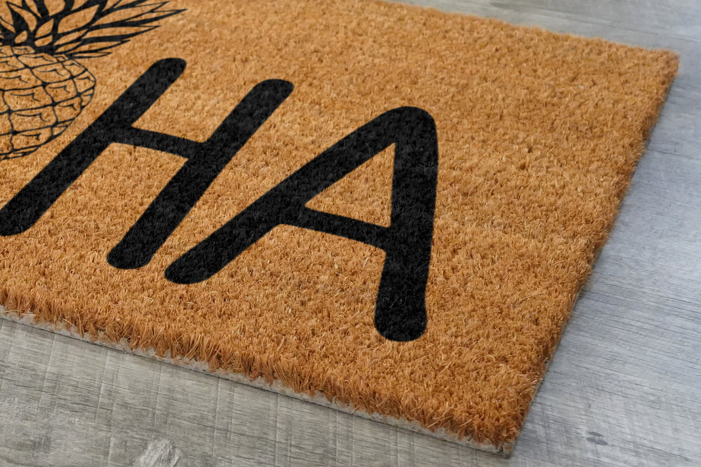 Aloha Pineapple Sumer Doormat, Aloha Welcome Doormats, Aloha Doormats, Aloha Mats, Welcome Aloha Funny Door Mats