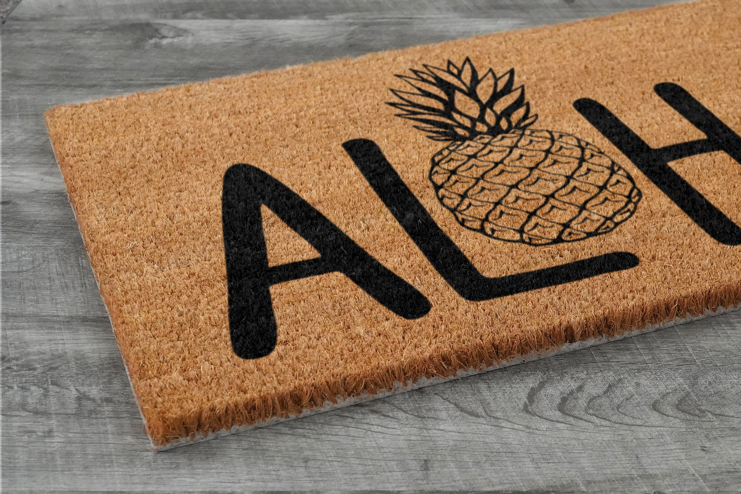Aloha Pineapple Sumer Doormat, Aloha Welcome Doormats, Aloha Doormats, Aloha Mats, Welcome Aloha Funny Door Mats